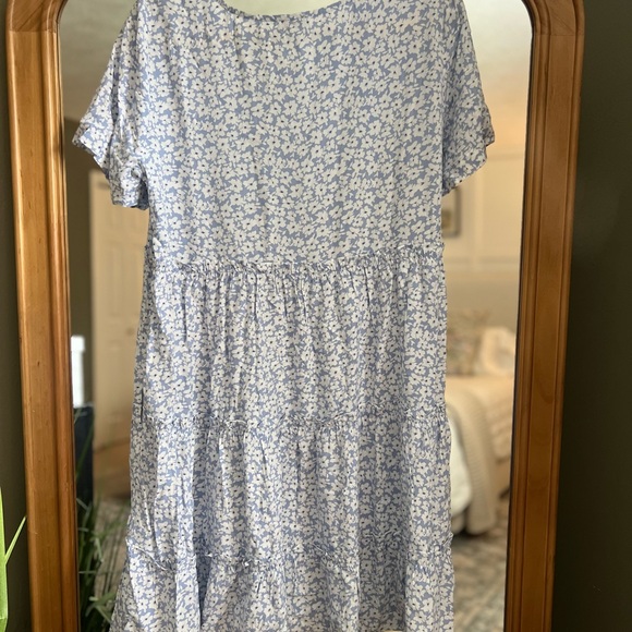 J. Crew Blue and White Floral Mini Dress - Picture 4 of 4